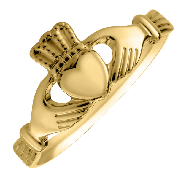 Children's 10k Yellow Gold Claddagh Ring, Size 4 Swede's Jewelers East Windsor, CT
