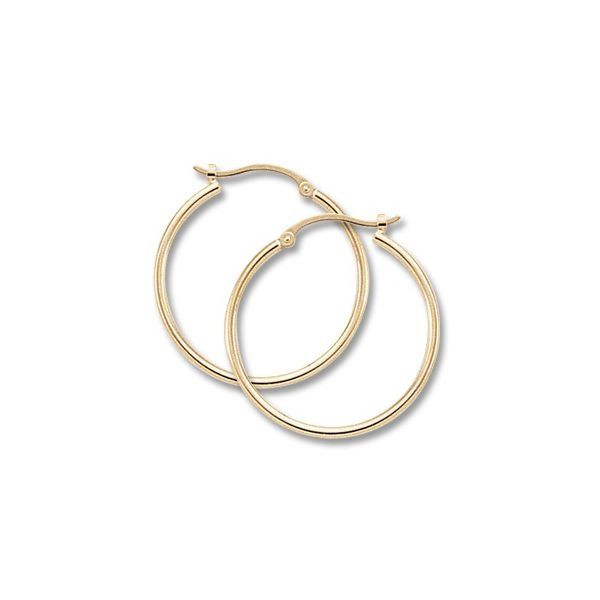 Carla 14K Yellow Gold Thin Hoop Earrings Swede's Jewelers East Windsor, CT