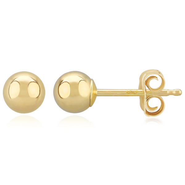 Carla 14k Yellow Gold 4mm Ball Stud Earrings Swede's Jewelers East Windsor, CT