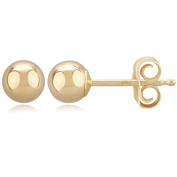 14K Yellow Gold Ball Stud Earrings Swede's Jewelers East Windsor, CT
