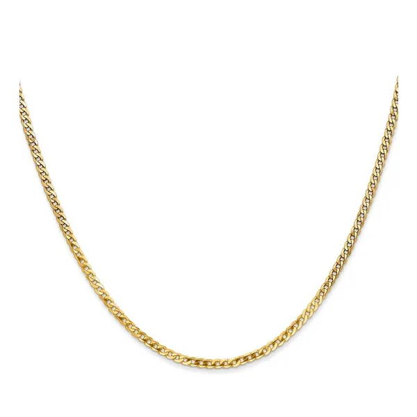 10Kt Yellow Gold Curb Chain 20