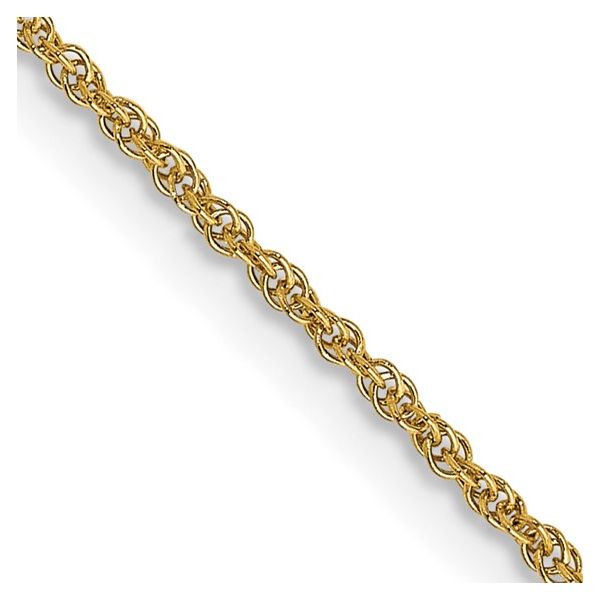 14K 18 inch 1.1mm Baby Rope with Spring Ring Clasp Chain Swede's Jewelers East Windsor, CT
