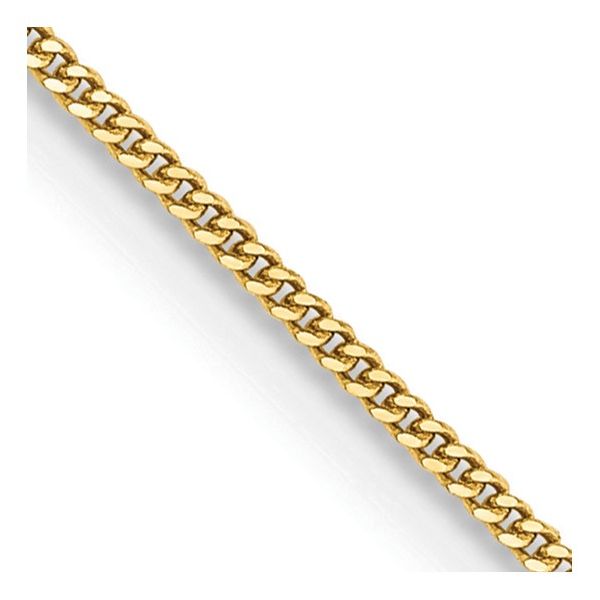 14K 20 inch .9mm Curb with Spring Ring Clasp Pendant Chain Swede's Jewelers East Windsor, CT