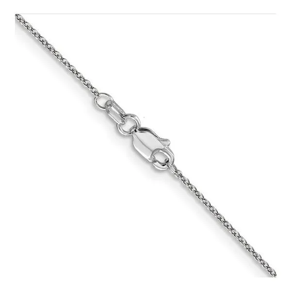 10k White Gold .9mm Cable Chain Swede's Jewelers East Windsor, CT