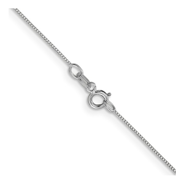 14Kt White Gold .5mm Box Chain 16