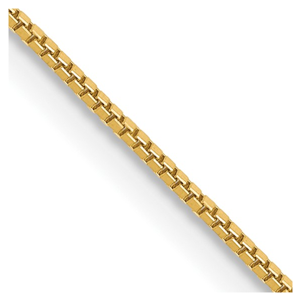 14Kt Yellow Gold 0.7mm Box Chain 18