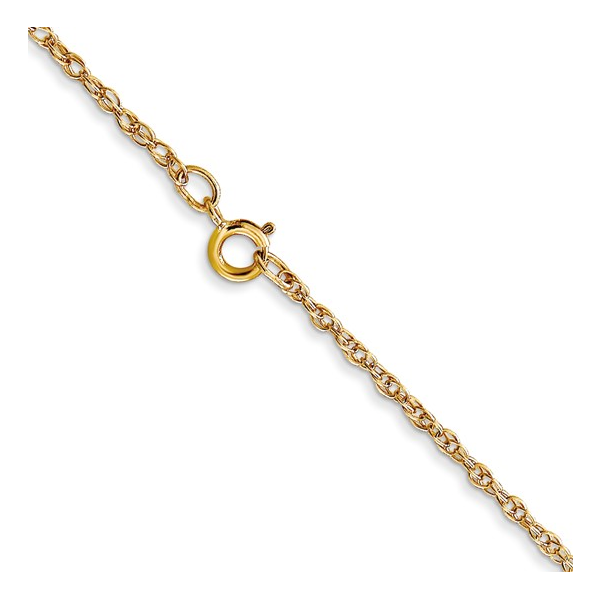 14Kt Yellow Gold 1.15mm Light Rope Chain 16