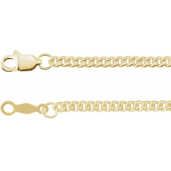 Steling Silver 2.25mm Curb Chain 24