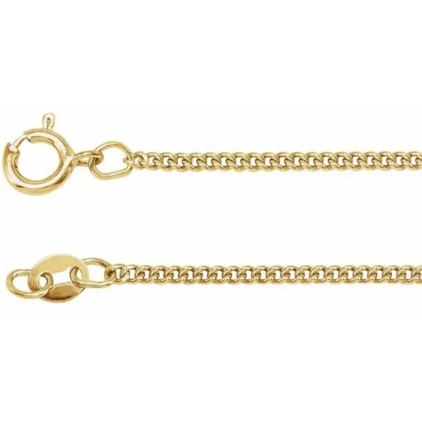 Stering Silver 1.6mm Curb Chain 24