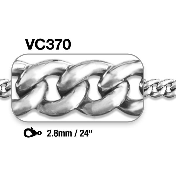 Stainless Steel Curb Chain Swede's Jewelers East Windsor, CT