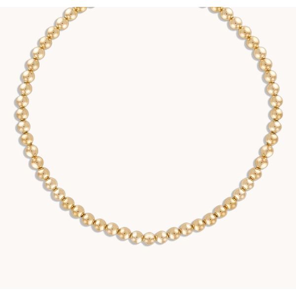 Elyse Ryan Gold Filled 5mm Beaded Necklace 16