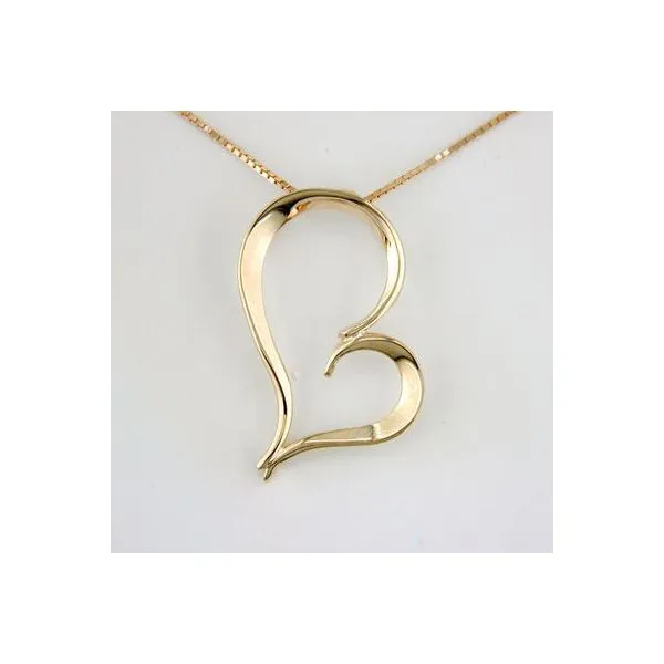 Tom Kruskal 14kt Yellow Gold Mothers Heart Pendant - Gold Mothers Pendant Tom Kruskal 14kt Yellow Gold Mothers Heart Pendant - Gold Mothers Pendant