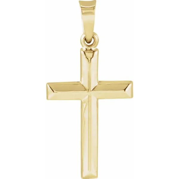 14Kt Yellow Gold Cross 17x12mm