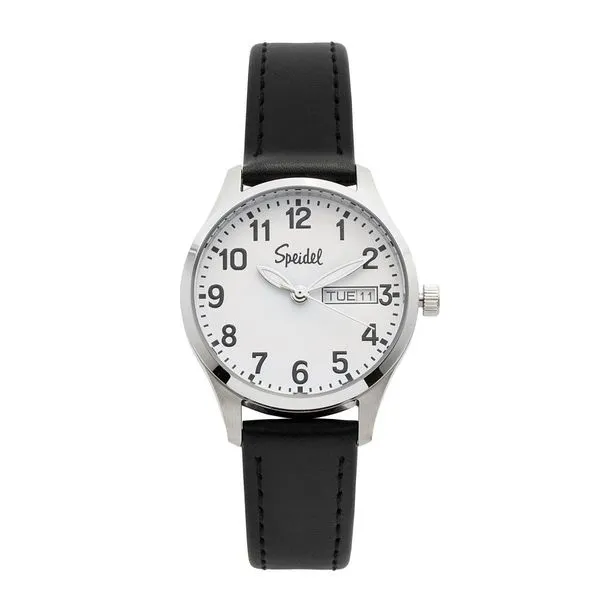 Speidel Easy Reader Watch With Fashion Strap-Black Swede's Jewelers East Windsor, CT