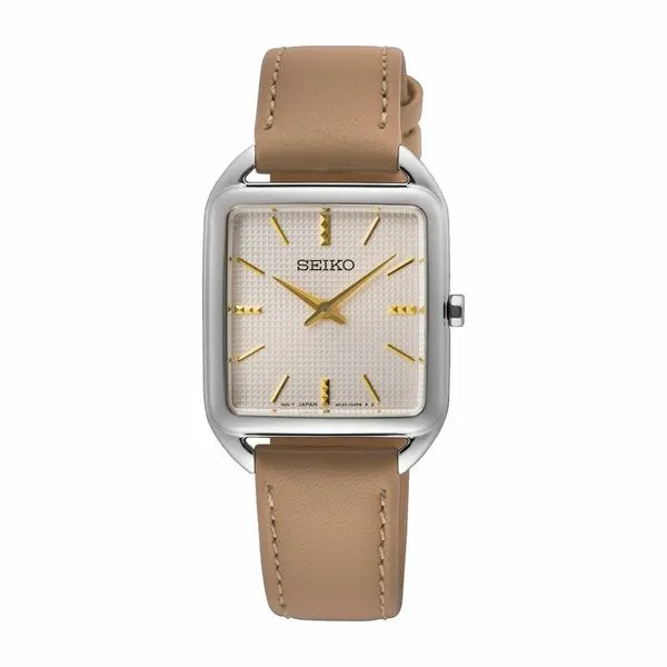 Seiko Essential Stainless Steel Pink Dial Swede's Jewelers East Windsor, CT