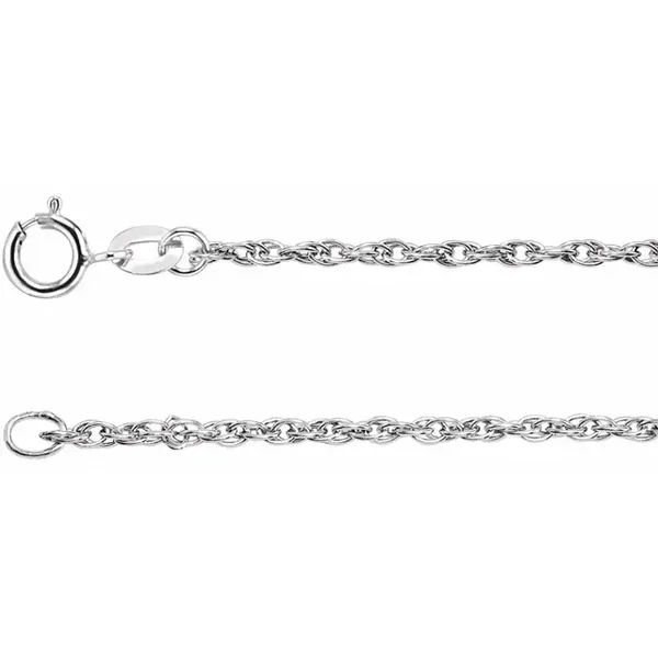 Sterling Silver Light Rope Chain 18