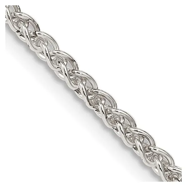 Quality Gold Sterling Silver Round Spiga Chain - 24