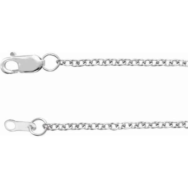 Sterling Silver 1.5mm Cable Chain 18