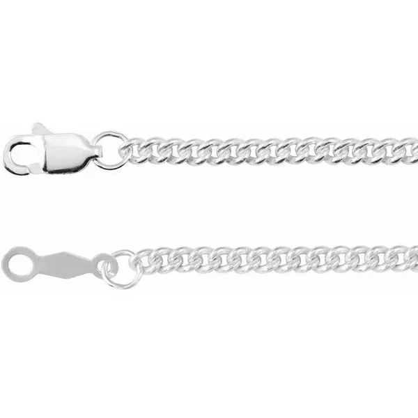 Steling Silver 2.25mm Curb Chain 24