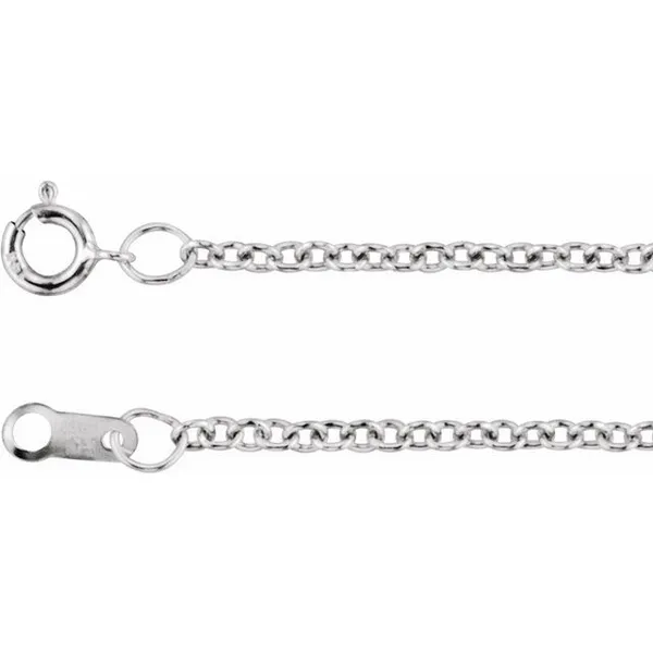 Sterling Silver 1.5mm Cable Chain 18