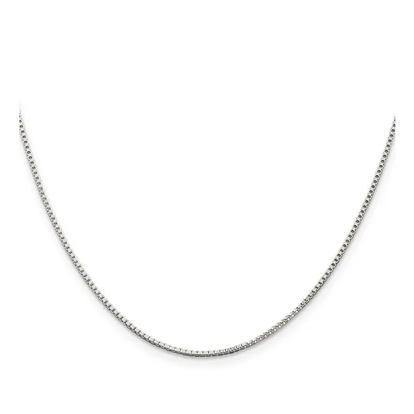 Sterling Silver 1.25mm Box Chain 18