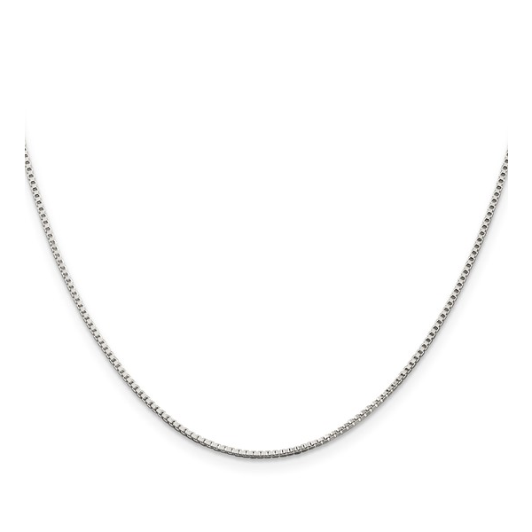 Sterling Silver 1.25mm Box Chain 18