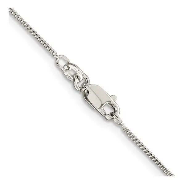 Sterling Silver 1mm Curb Chain 24