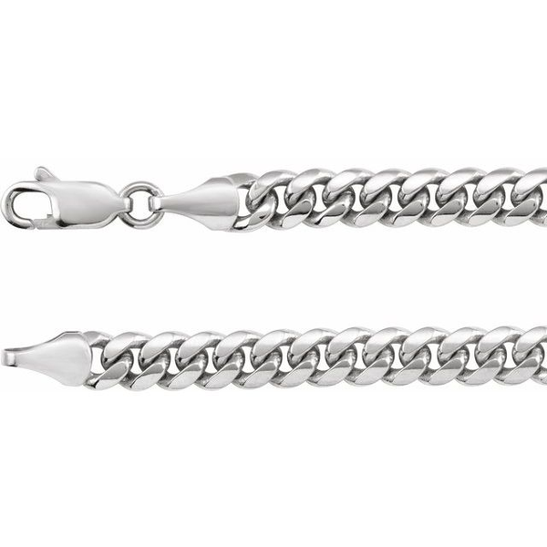 Sterling Silver 5mm Miami Cuban Curb 24