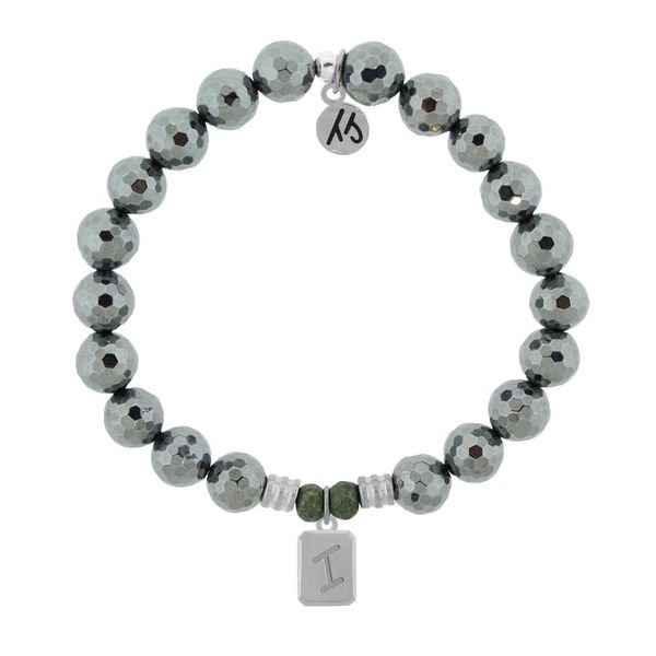 T. Jazelle Terahertz Stone Bracelet with Waves of Life Sterling Silver Charm Swede's Jewelers East Windsor, CT