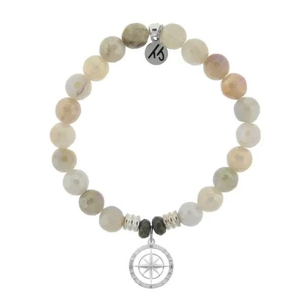 TJazelle Moonstone Compass Rose Bracelet Swede's Jewelers East Windsor, CT