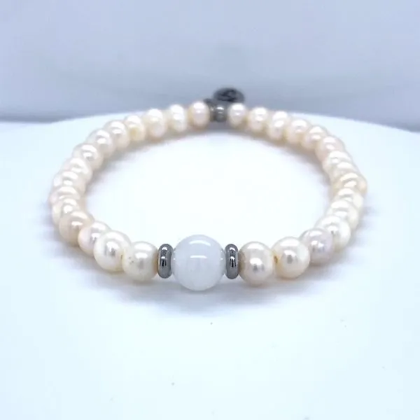 T.Jazelle Cape Code Sterling Silver Bracelet With Moonstone. Inspired & Created As A Reminder To See The Beauty In Each And Ever Swede's Jewelers East Windsor, CT