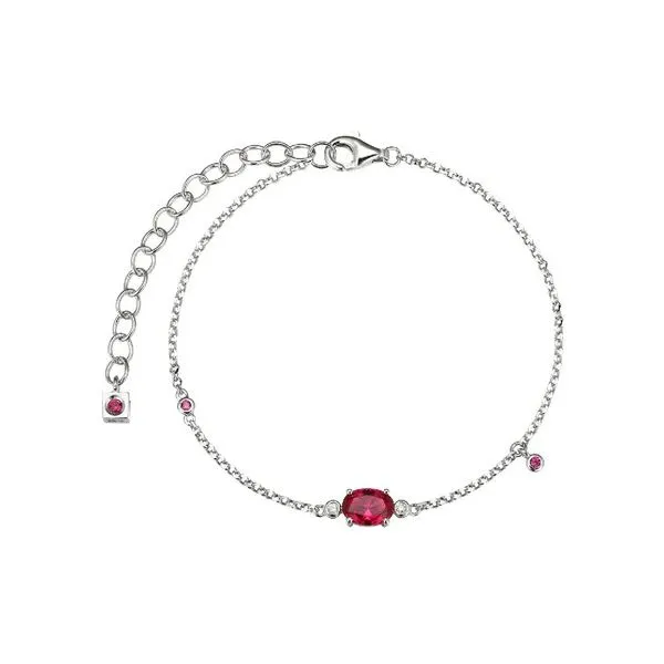 Lab created ruby bracelet on sale