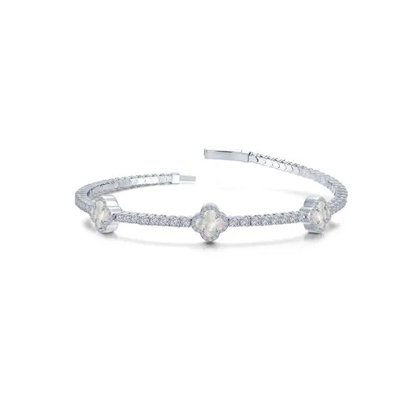 Sterling Silver 2.40 ctw MOP Good Luck Station Bracelet Swede's Jewelers East Windsor, CT