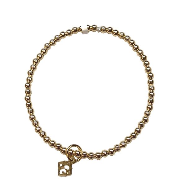 Elyse Ryan Gold Filled Simplicity 3Mm Beaded Bracelet Swede's Jewelers East Windsor, CT