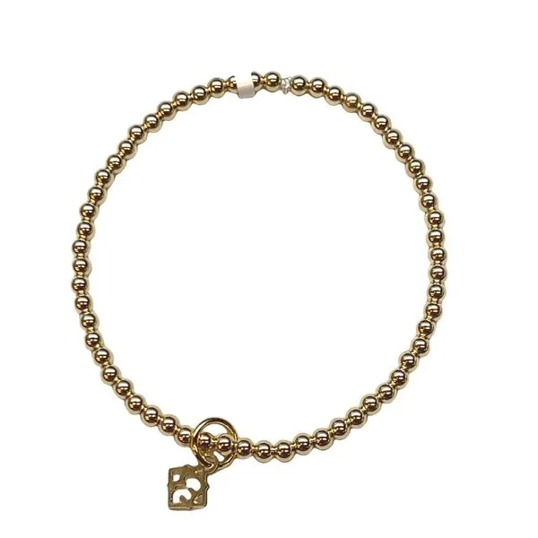 Elyse Ryan Gold Filled  Simpliciety 5mm Beaded Bracelet Swede's Jewelers East Windsor, CT