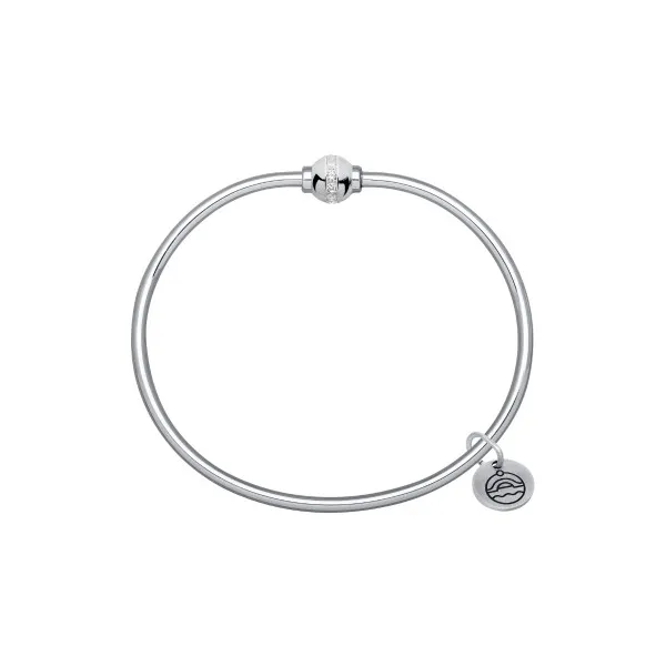 Cape Cod Bracelet Silver Bead with CZ 7