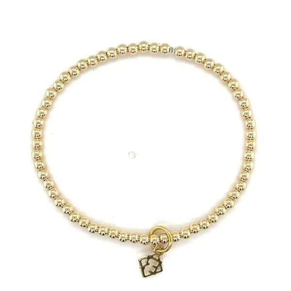 Elyse Ryan Gold Filled  Simpliciety 5mm Beaded Bracelet Swede's Jewelers East Windsor, CT