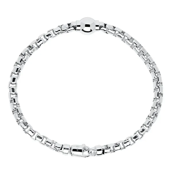 Sterling Silver Cape Cod Link Bracelet 1 Bead 8