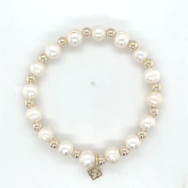 Elyse RyanGold Filled Sincerity All Pearl Beaded Bracelet Swede's Jewelers East Windsor, CT