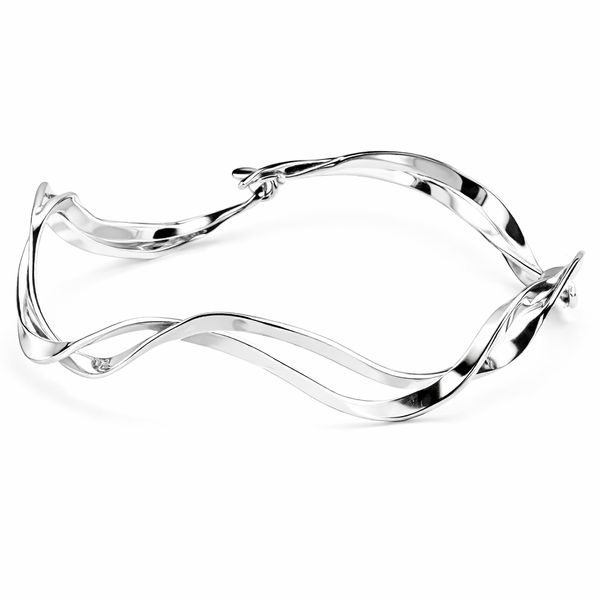 Tom Kruskal Sterling Silver Ocean Waves Bracelet Swede's Jewelers East Windsor, CT