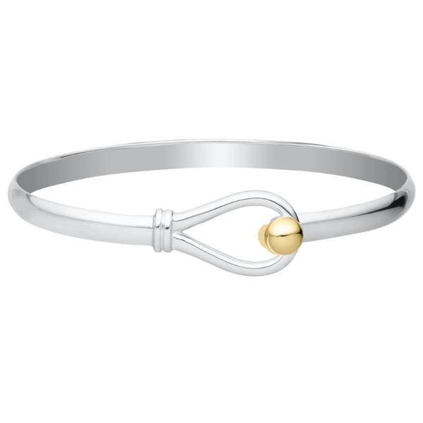 Sterling Silver with 14Kt Yellow Gold Bead Loop Bracalet Swede's Jewelers East Windsor, CT