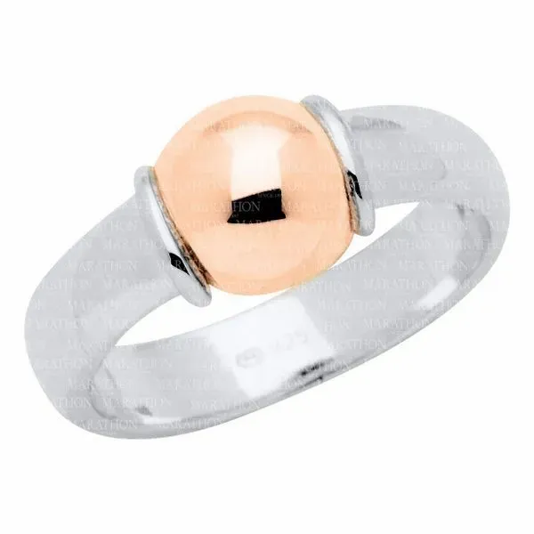 Cape Cod Ring With Rose Gold Bead Swede's Jewelers East Windsor, CT