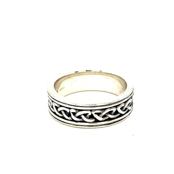 Men's Oxidised Sterling Silver Celtic Knot Ring - Size 12 Swede's Jewelers East Windsor, CT