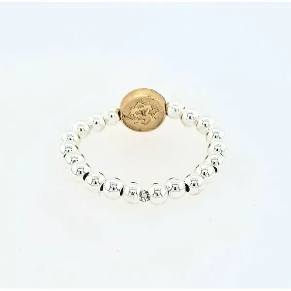 Elyse Ryan SS Beaded Ring Swede's Jewelers East Windsor, CT