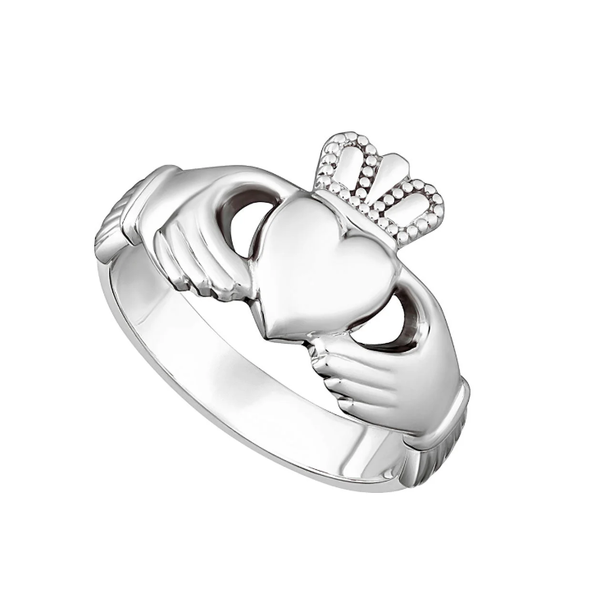 Solvar Sterling Silver Claddagh Ring Swede's Jewelers East Windsor, CT