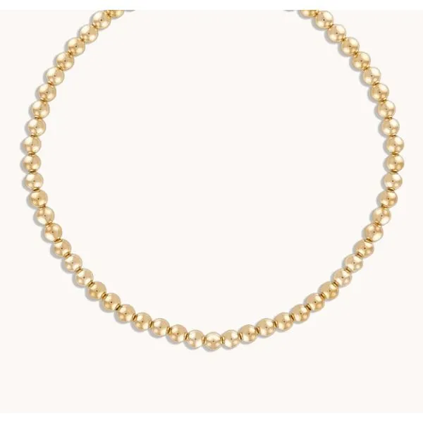 Elyse Ryan Gold Filled 5mm Beaded Necklace 16