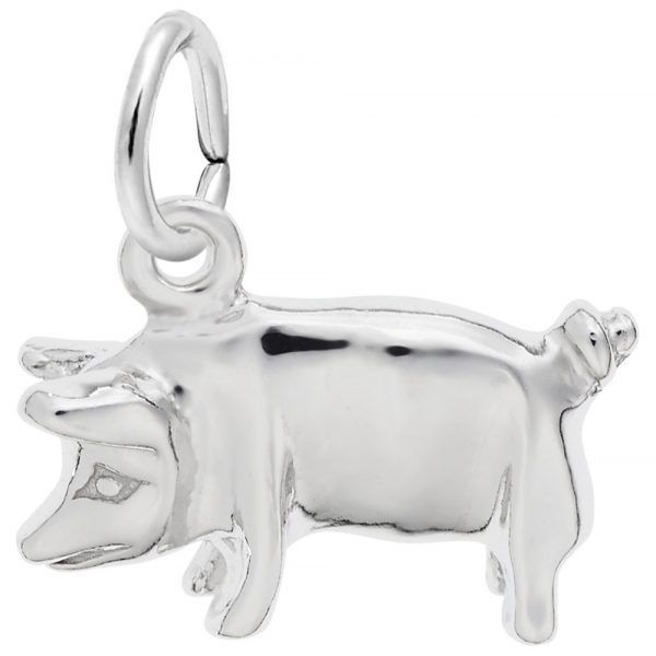 Sterling Silver Pig Charm Swede's Jewelers East Windsor, CT