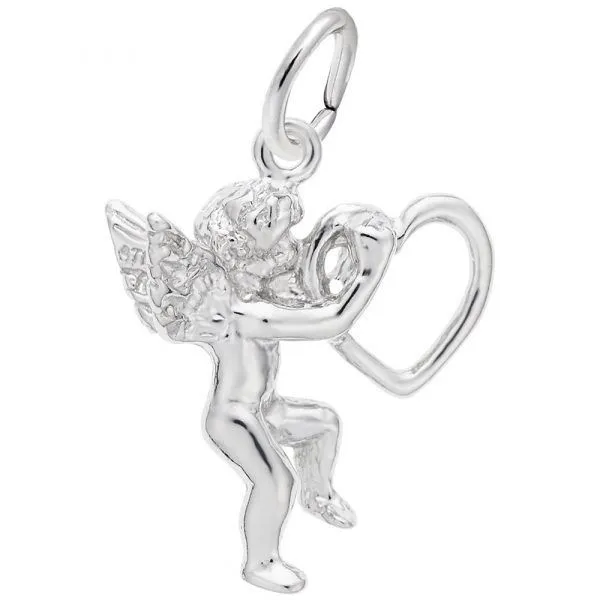 Sterling Silver Angel With Heart Swede's Jewelers East Windsor, CT