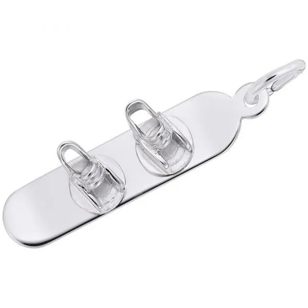 Sterling Silver Snowboard Charm Swede's Jewelers East Windsor, CT