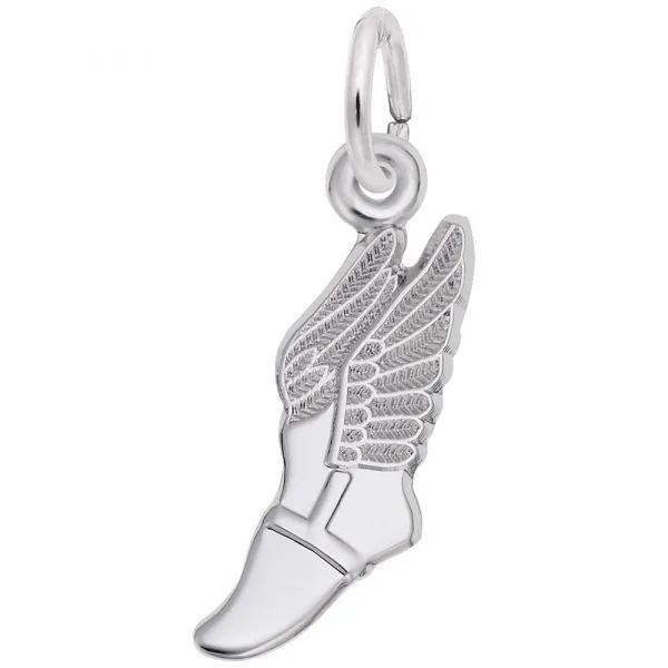 Sterling Silver Winged Shoe charm Swede's Jewelers East Windsor, CT